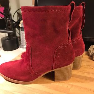 Leather Boots/Burgundy